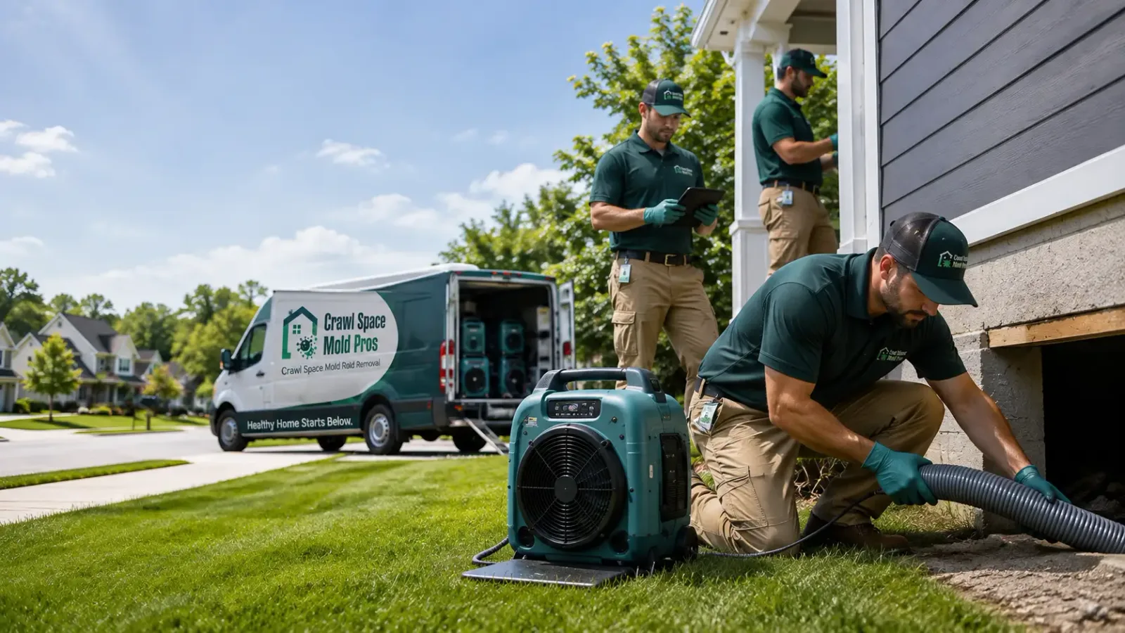 Crawl Space Mold Removal in San Pierre, IN